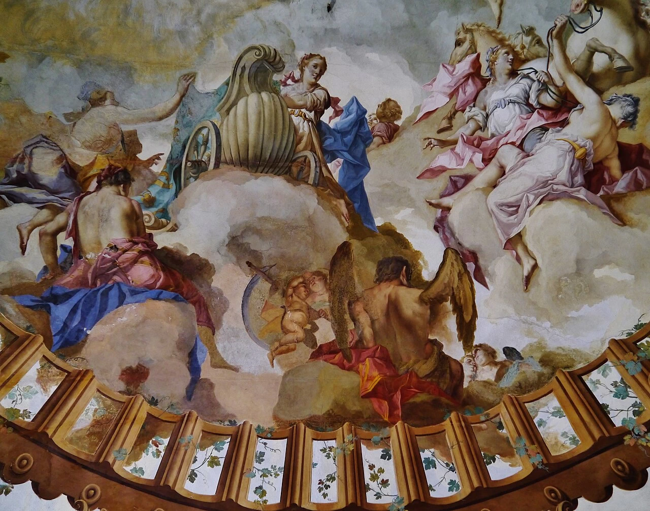 Allegorie dei sei fiumi e Fetonte che chiede il carro del sole ad Apollo - Sala dei Fiumi, Palazzo Ducale, Mantova 4